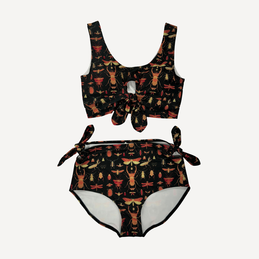 womens tie two piece swimsuit | insects | swim
