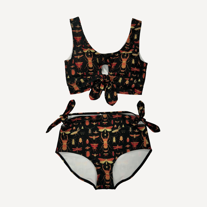womens tie two piece swimsuit | insects | swim