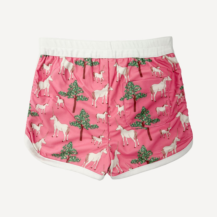 retro board short | pink unicorn party | swim