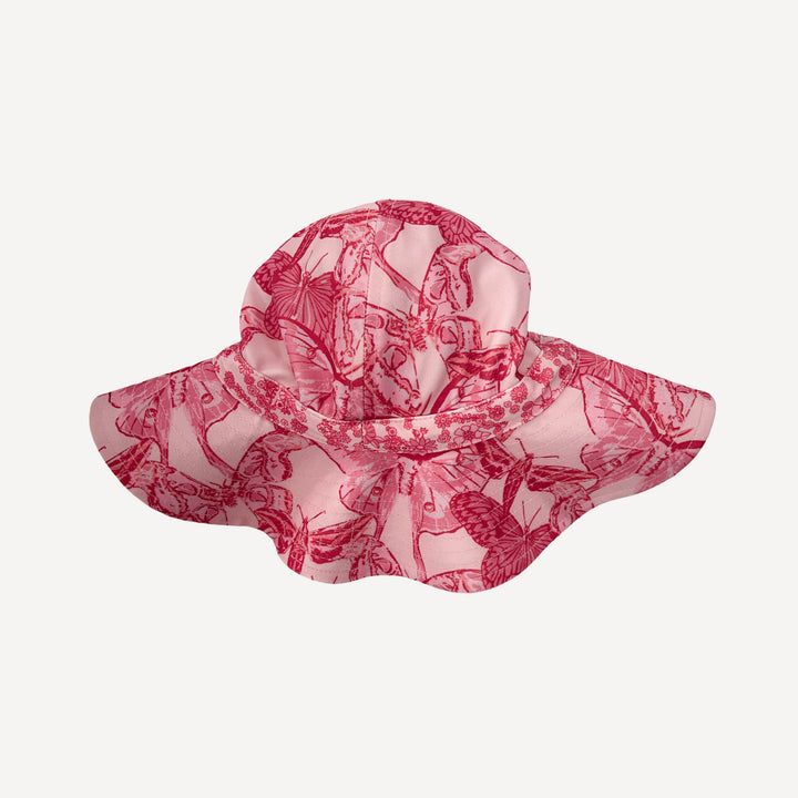 sun hat | pink moth wallpaper | swim