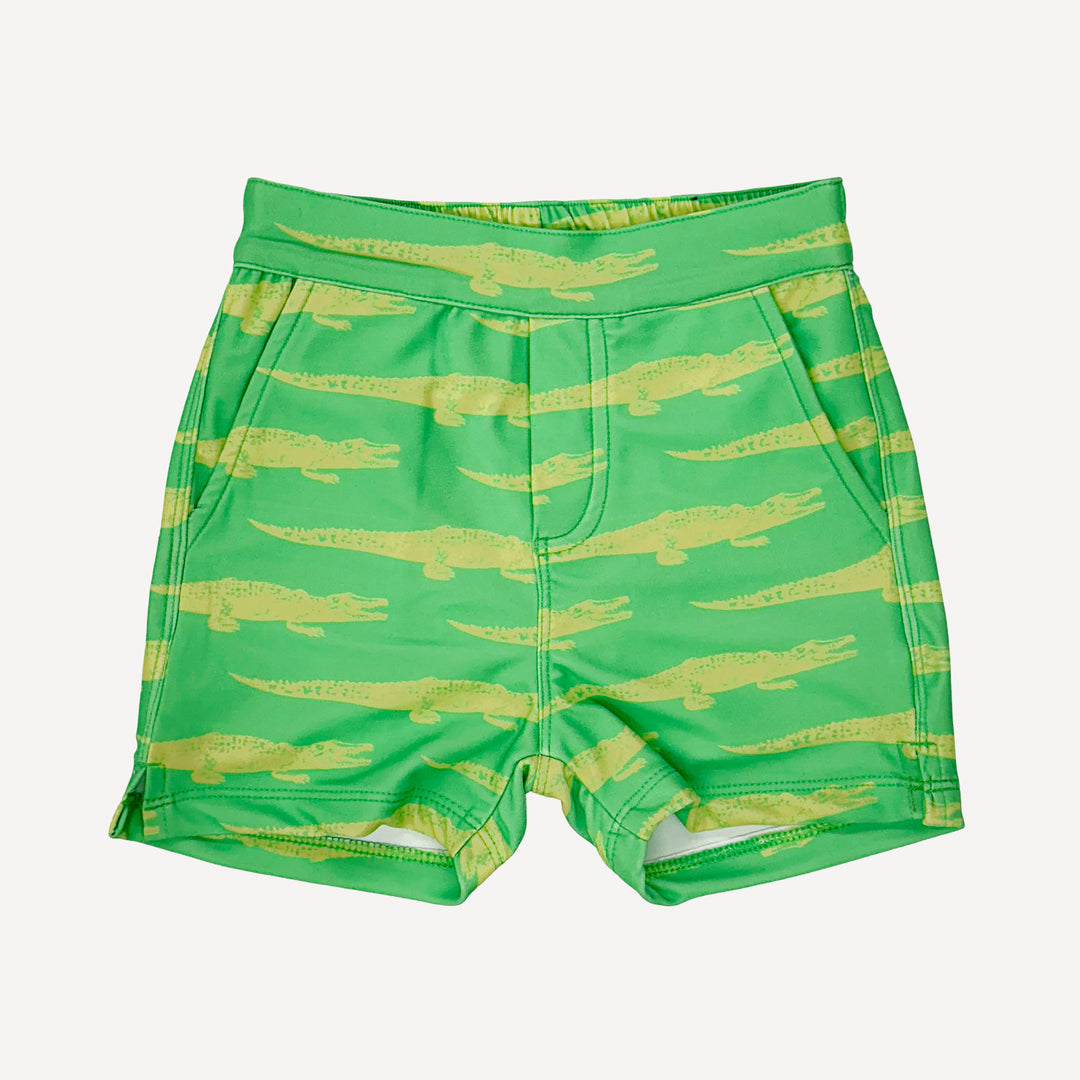 pocket board short | alligator | swim