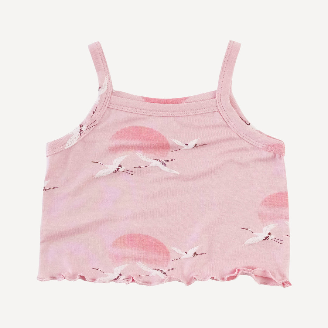jade bloomer set | pink crane | modal