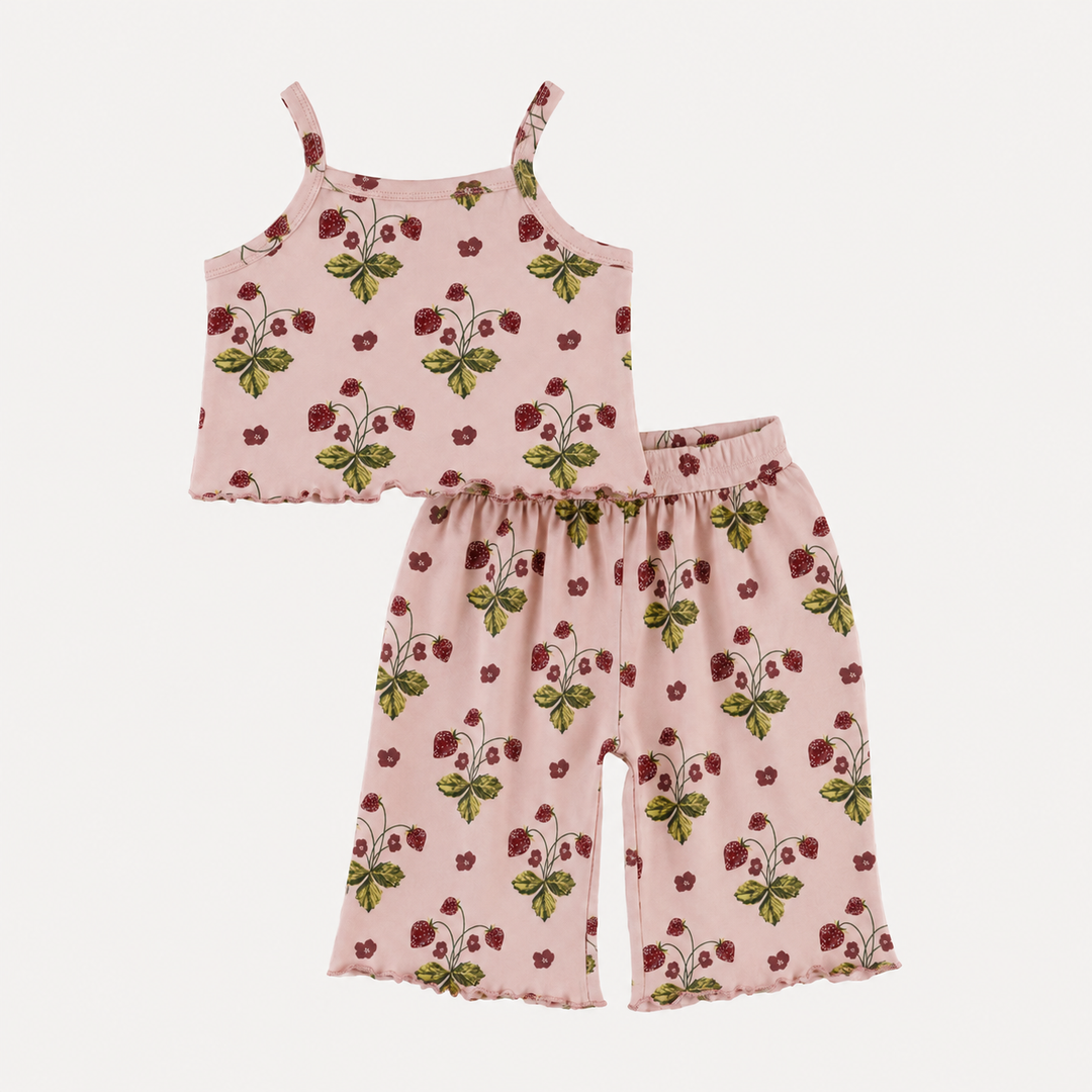 PREORDER jade set | mauve chalk strawberry | organic cotton interlock