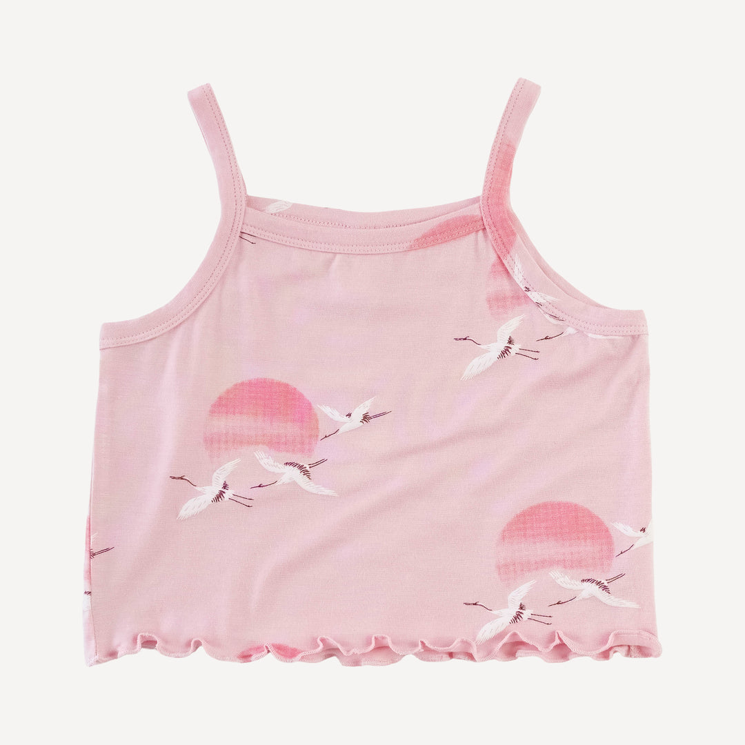 jade short set | pink crane | modal