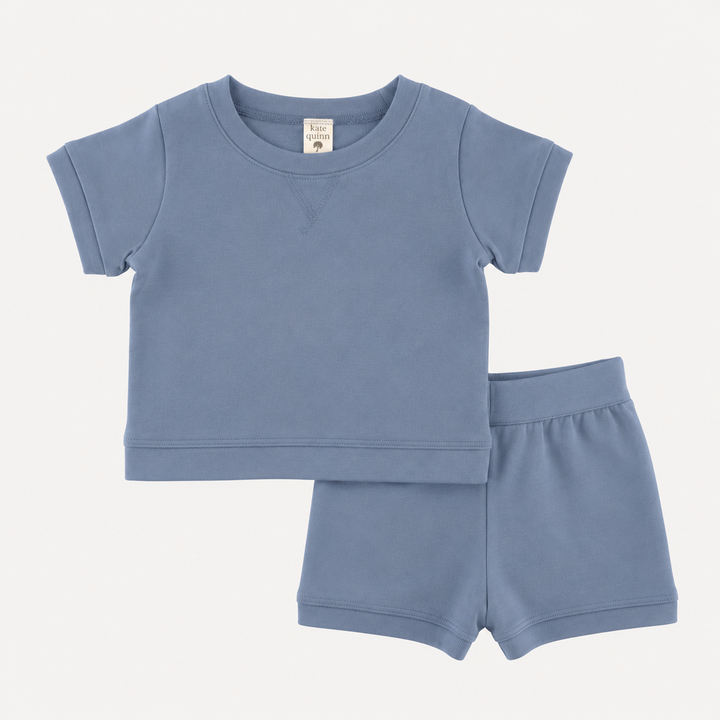 PREORDER jamie set | blue lake | organic cotton interlock