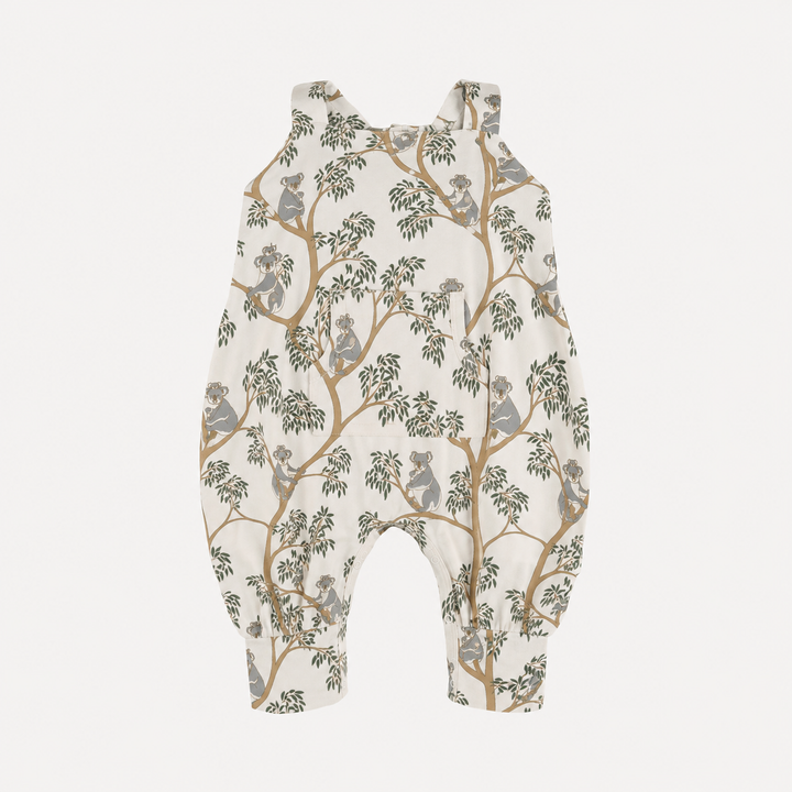 PREORDER kanga pocket overall jumpsuit | koala | organic cotton interlock
