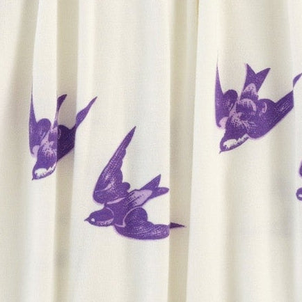 olive dress | lavender sparrow | modal