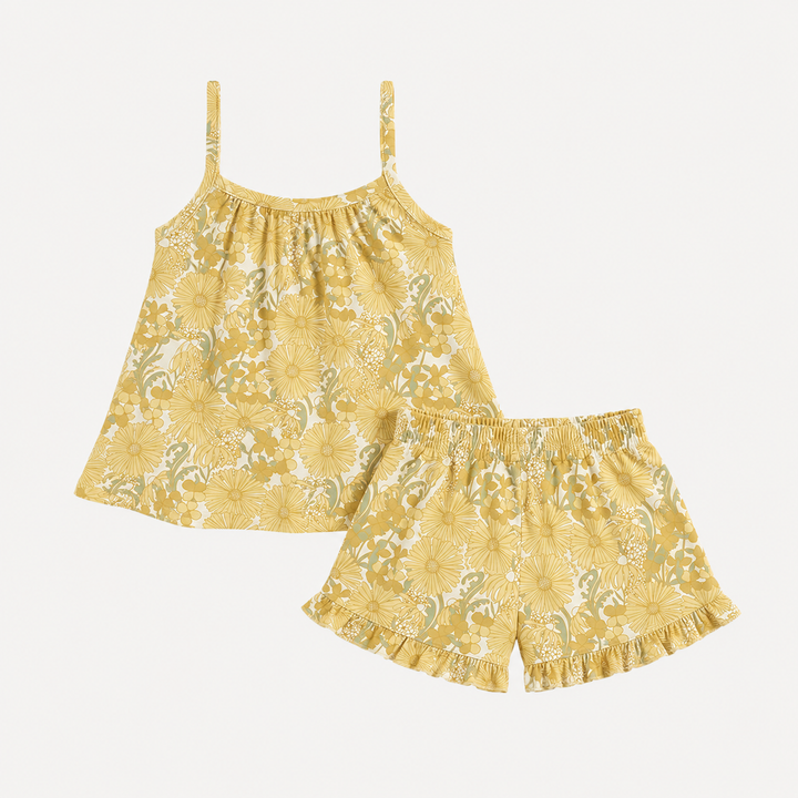 PREORDER lively set | 70s daisy | organic cotton interlock