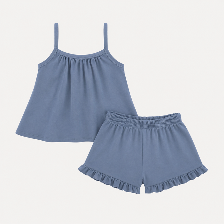 PREORDER lively set | blue lake | organic cotton interlock