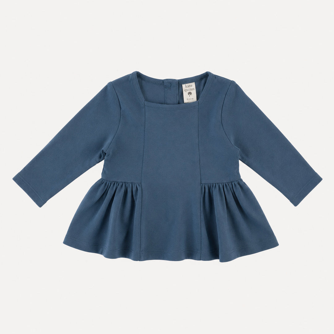 PREORDER long sleeve ballerina top | opal | organic cotton interlock