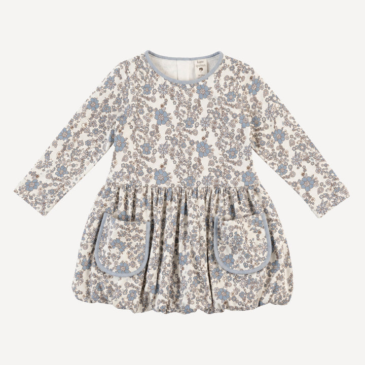 PREORDER long sleeve ida dress | cornflower ditsy | bamboo