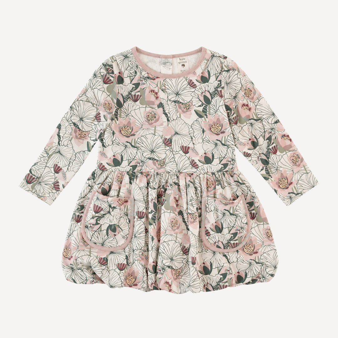 PREORDER long sleeve ida dress | lotus | bamboo