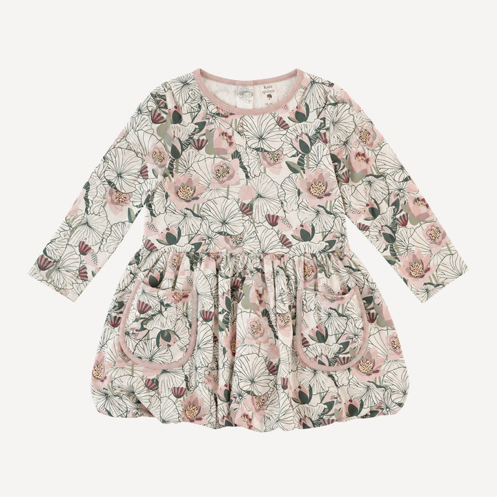 PREORDER long sleeve ida dress | lotus | bamboo