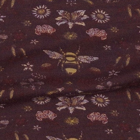 button overall shortie | mahogany bee | modal