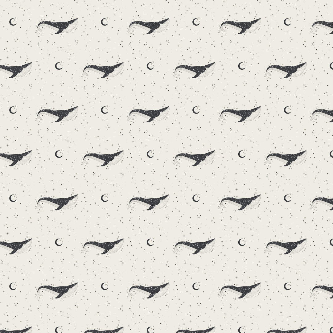 PREORDER classic circle quilt | mystical whales | bamboo