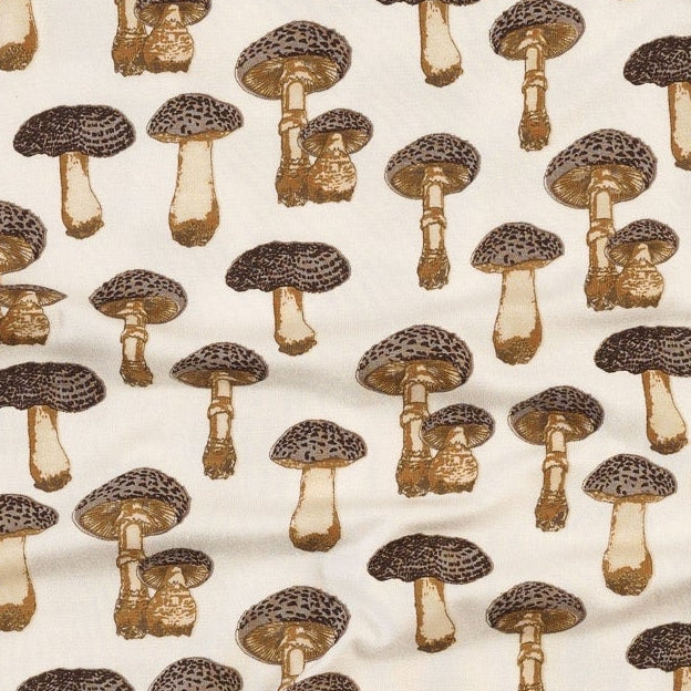 topstitch tank + relaxed short set | neutral fungi | bamboo