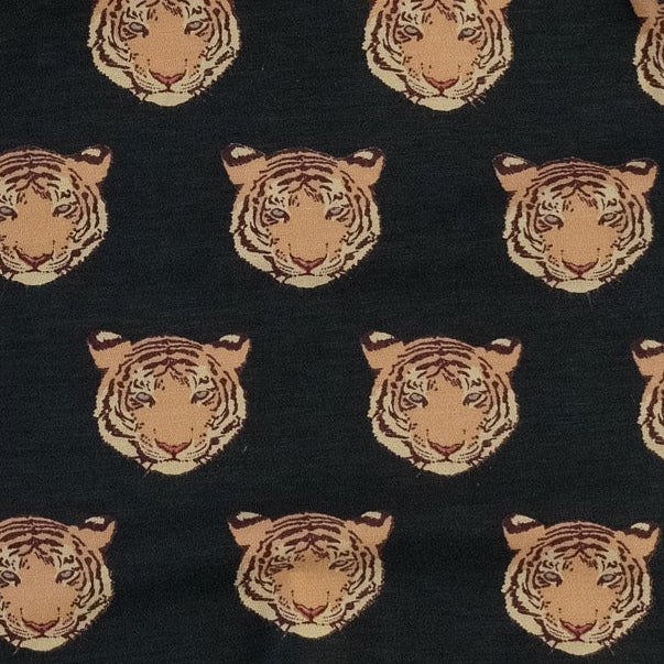 long sleeve lap neck footie | og tigers | bamboo