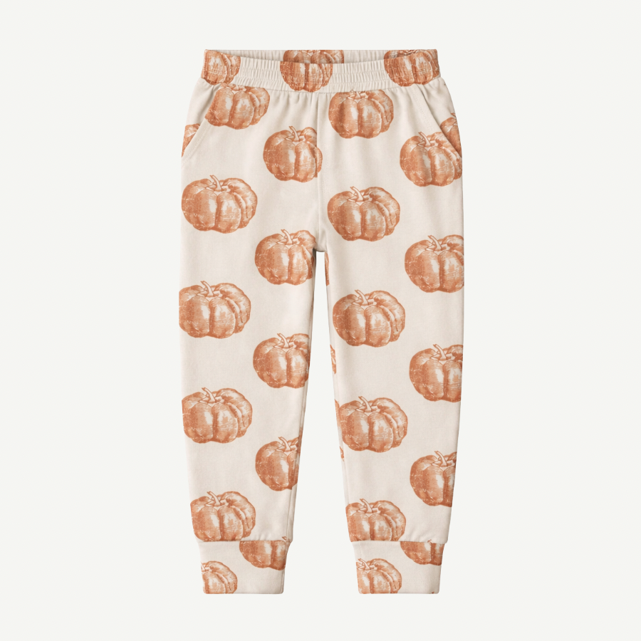 slim sport jogger | harvest pumpkin | organic cotton interlock