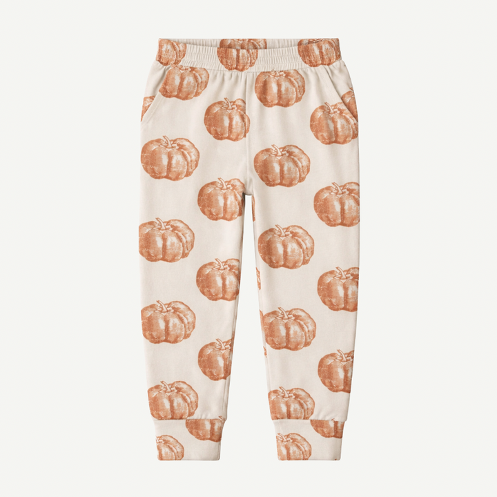 slim sport jogger | harvest pumpkin | organic cotton interlock