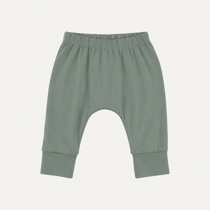 PREORDER classic panda pant | green bay | organic cotton interlock