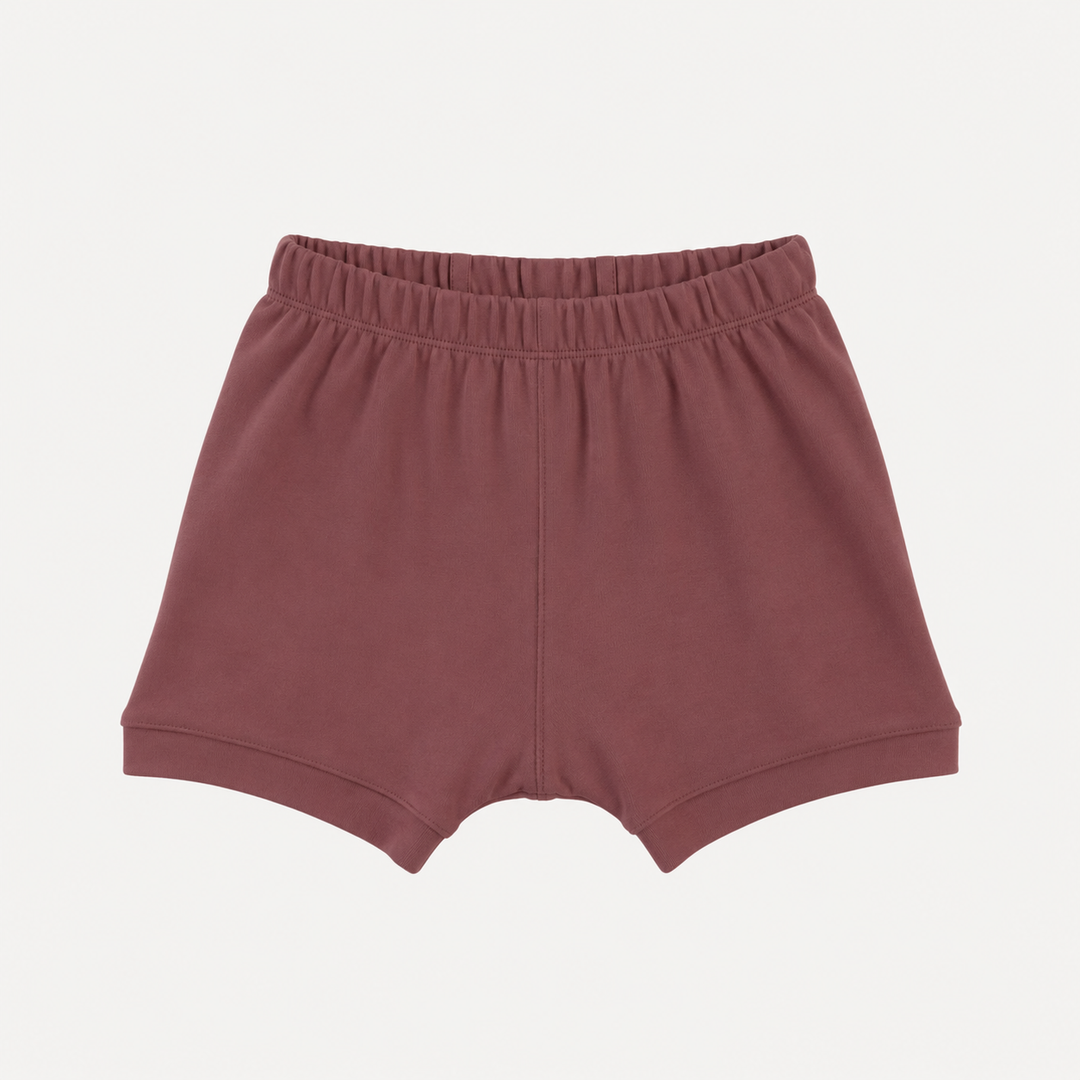 PREORDER classic panda short | apple butter | organic cotton interlock