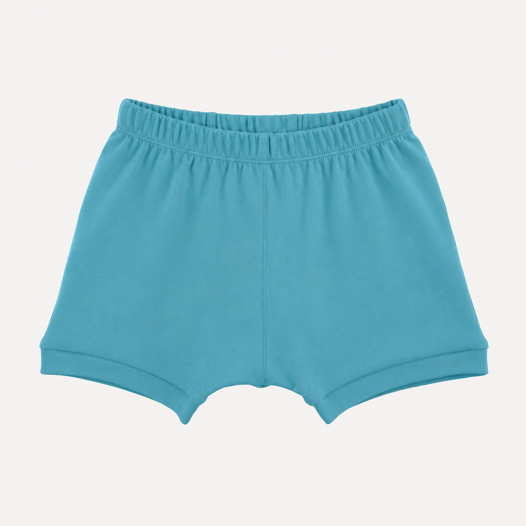 PREORDER classic panda short | tropical sea | organic cotton interlock