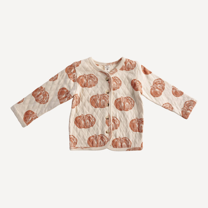 quilted jacket | harvest pumpkin | organic cotton interlock