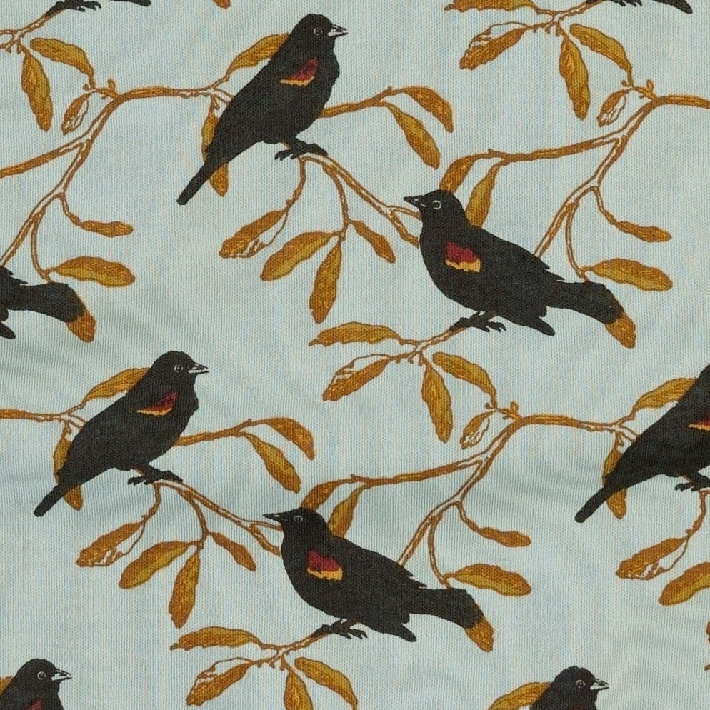 jade 2.0 set | red-winged blackbird | organic cotton interlock