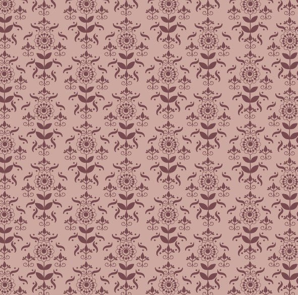 flutter sleeve dress | rose folk wallpaper | organic cotton jersey