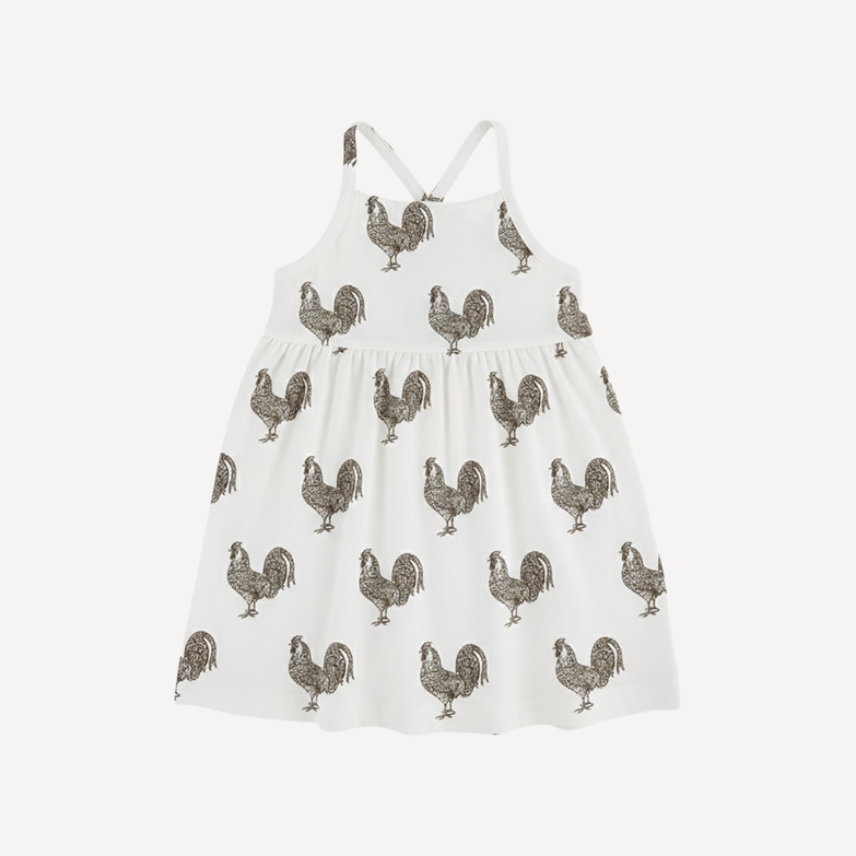 skinny strap dress | rooster | organic cotton interlock