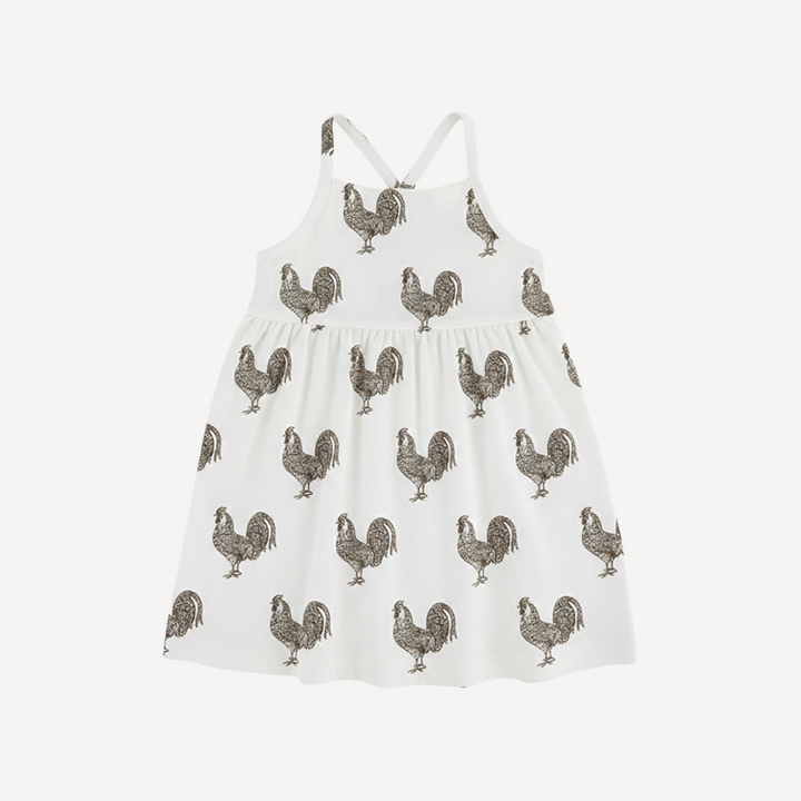 skinny strap dress | rooster | organic cotton interlock