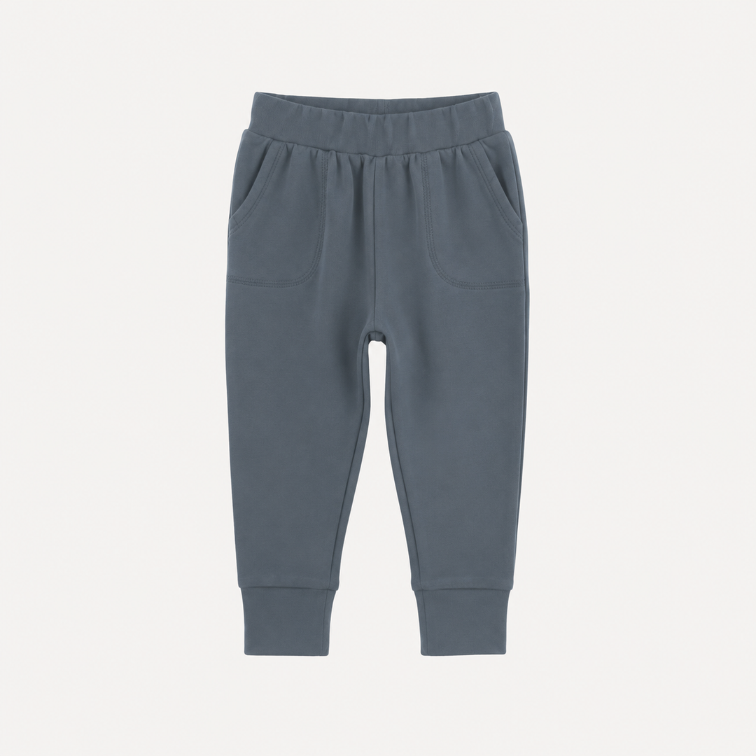 PREORDER slim sport jogger | stormy | organic cotton interlock