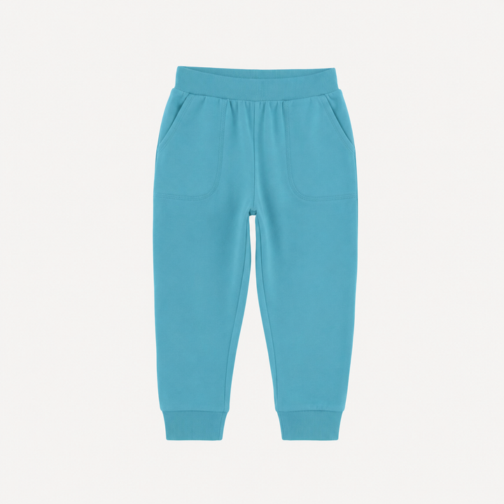 PREORDER slim sport jogger | tropical sea | organic cotton interlock