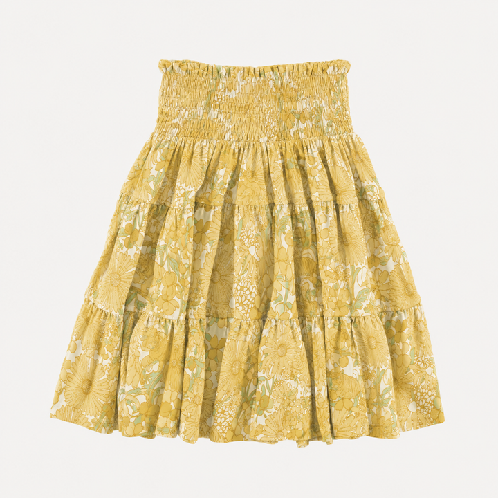 PREORDER maxi skirt | 70s daisy | organic cotton interlock