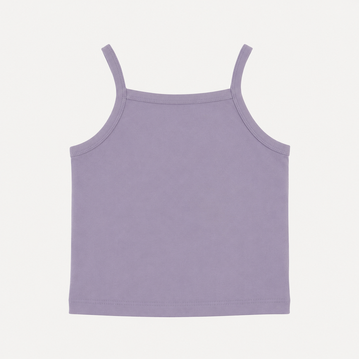 PREORDER spaghetti strap tank | dusty lavender | organic cotton interlock