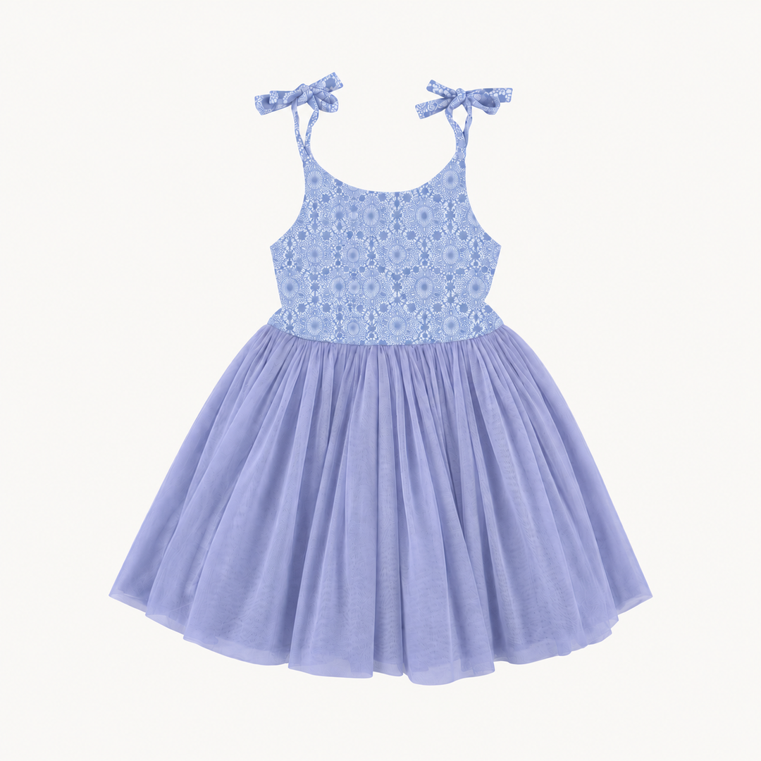 PREORDER spaghetti tie ballerina tulle dress | nairobi lace | modal