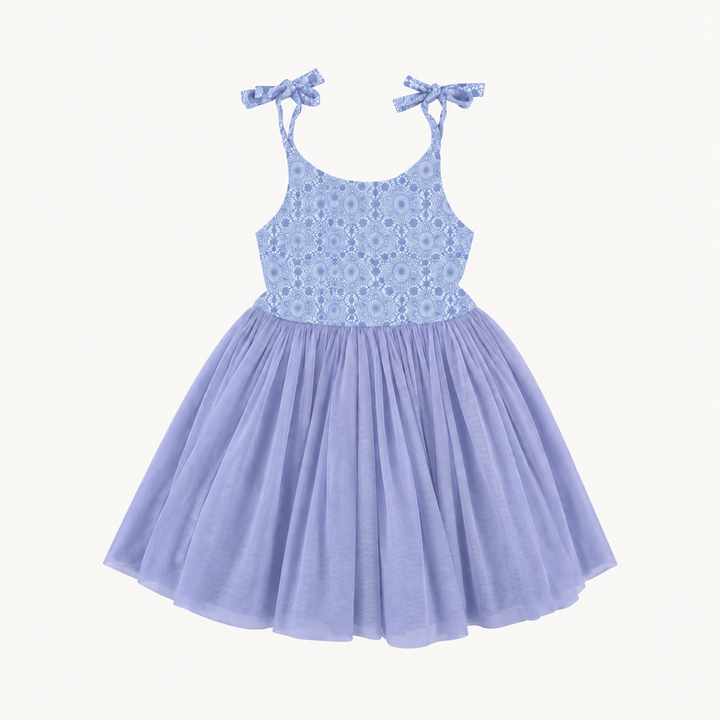 PREORDER spaghetti tie ballerina tulle dress | nairobi lace | modal
