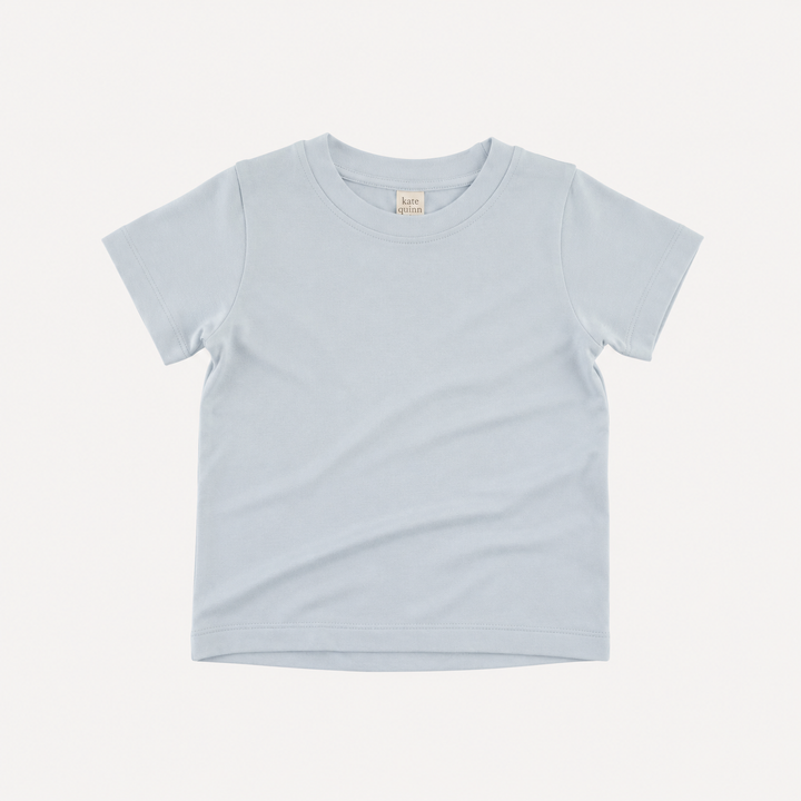 PREORDER short sleeve essential boxy tee | air | organic cotton interlock