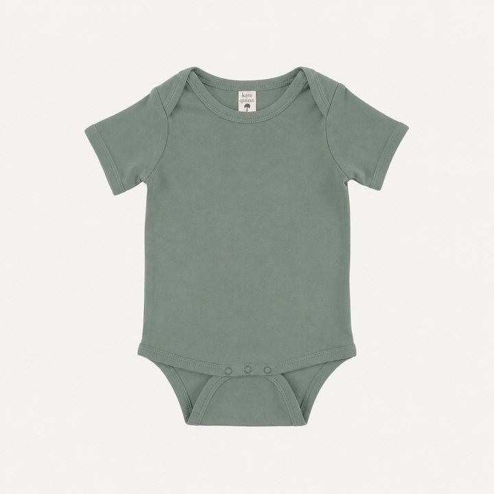 PREORDER short sleeve lap neck bodysuit | green bay | organic cotton interlock