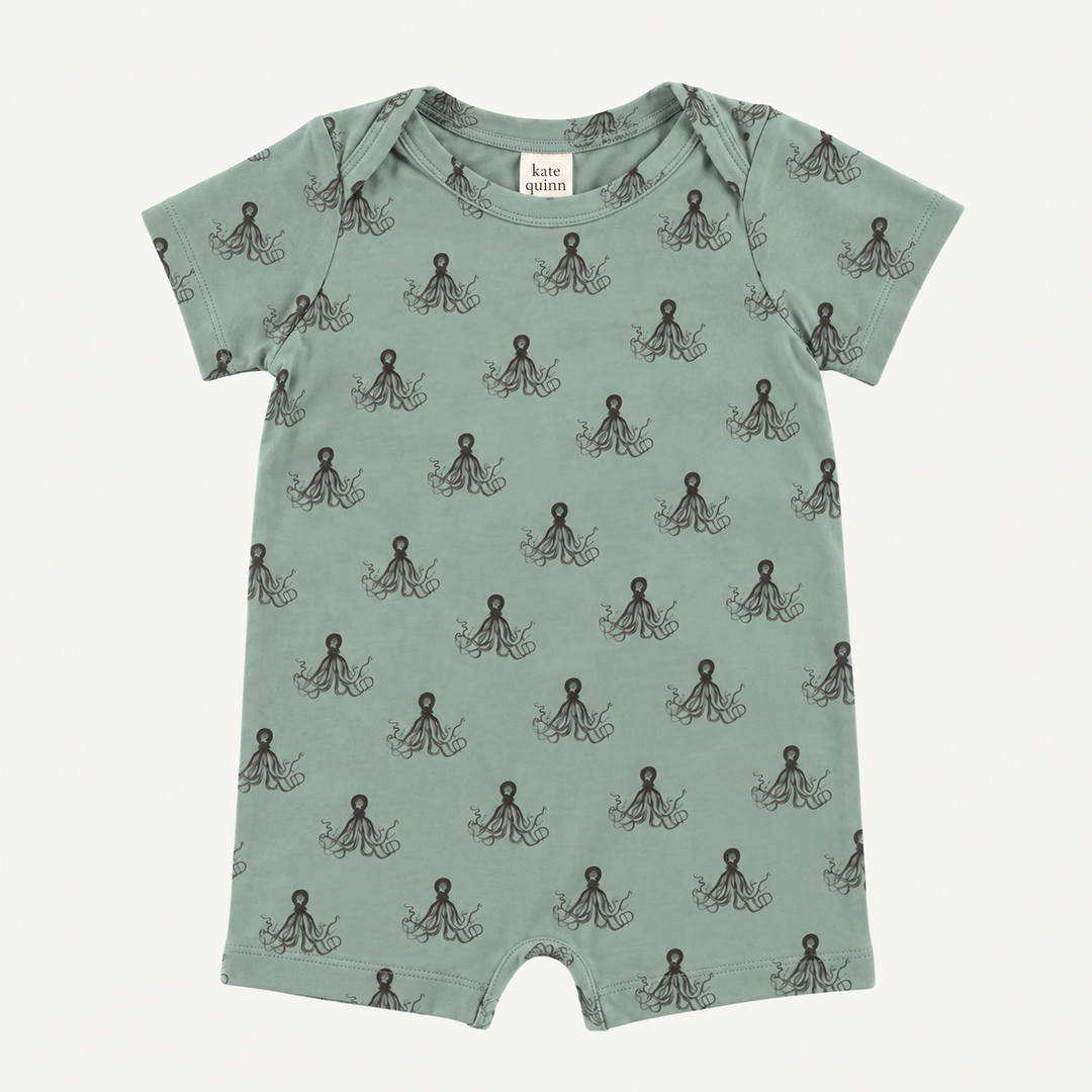 PREORDER short sleeve lap neck shortie | octopus | modal