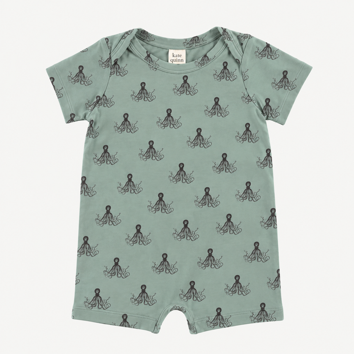 PREORDER short sleeve lap neck shortie | octopus | modal