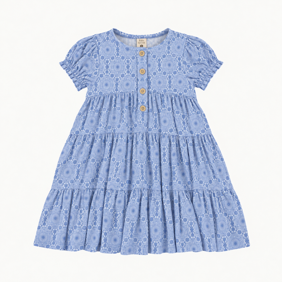 PREORDER tween short sleeve prairie dress | nairobi lace | modal