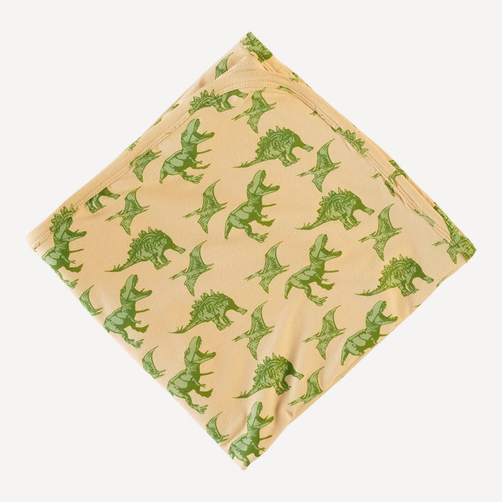 classic single layer blanket | dino | bamboo