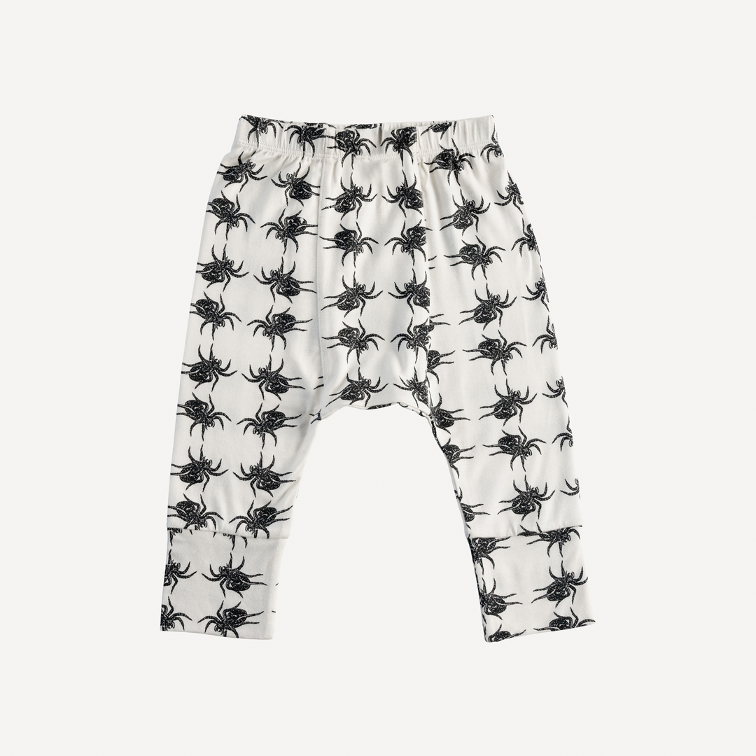 classic panda pant | tarantula | organic cotton interlock