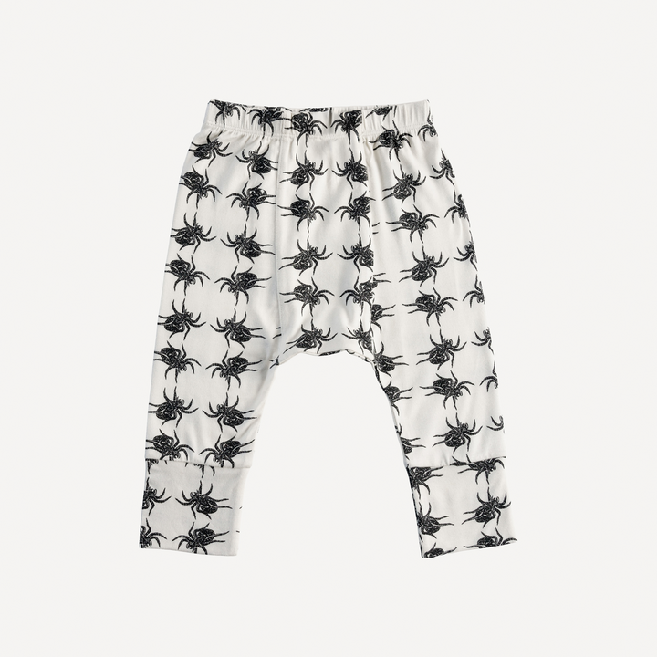 classic panda pant | tarantula | organic cotton interlock
