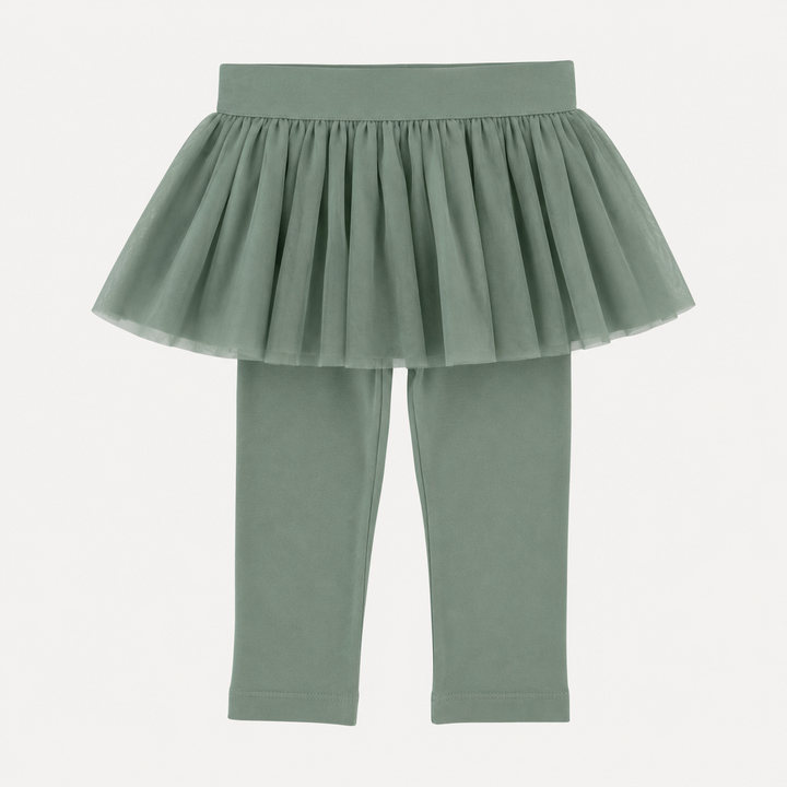 PREORDER tulle legging | green bay | organic cotton interlock