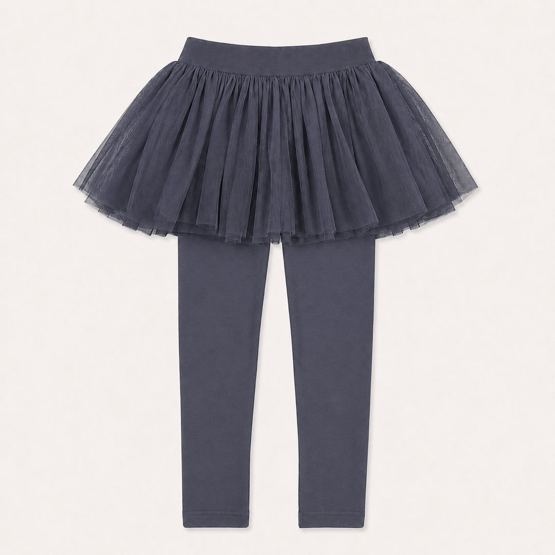 PREORDER tulle legging | opal | organic cotton interlock