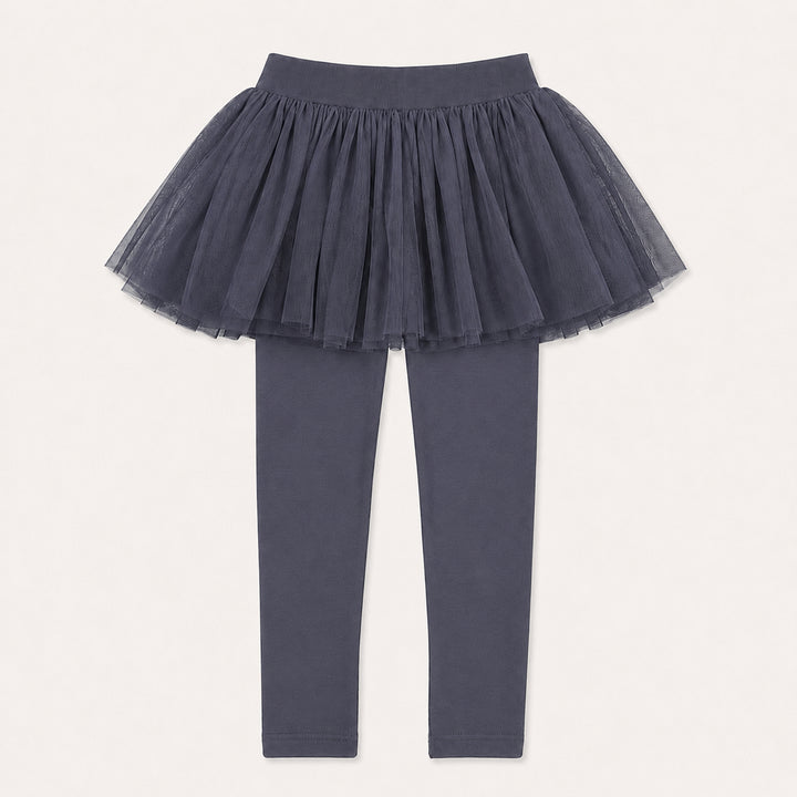 PREORDER tulle legging | opal | organic cotton interlock