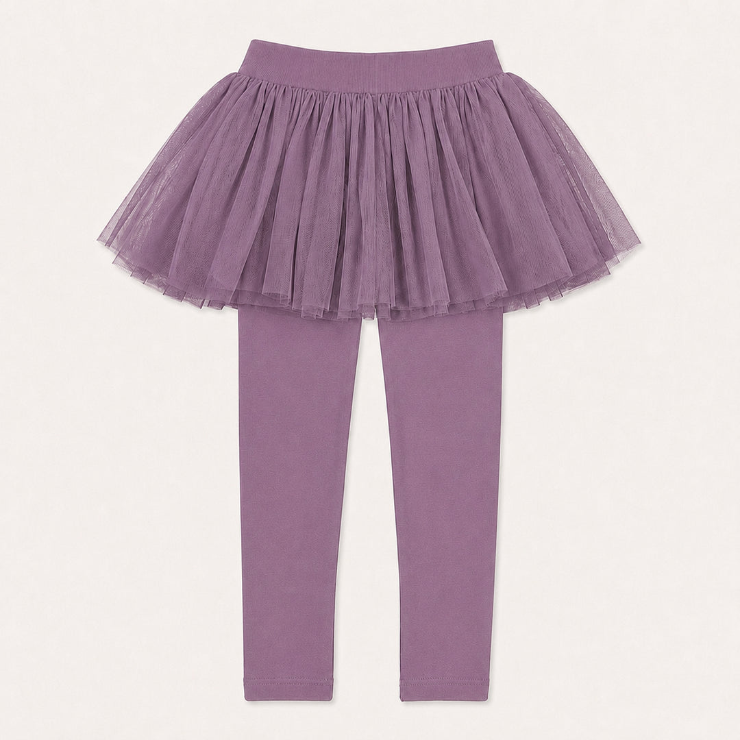 PREORDER tulle legging | valarian | organic cotton interlock