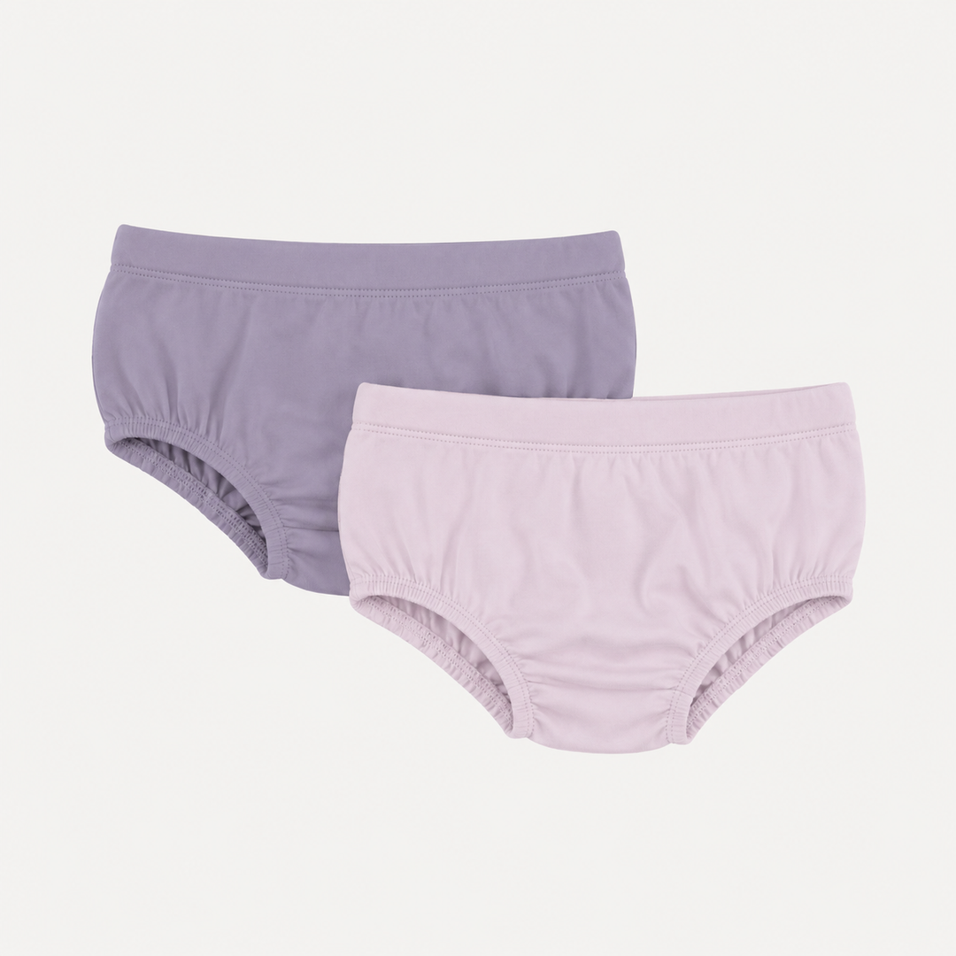 PREORDER underwear set of 2 | dusty lavender | organic cotton interlock